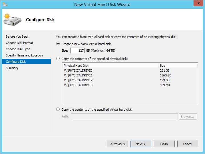 New VHD Source