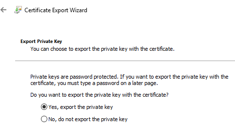 Export Private Key