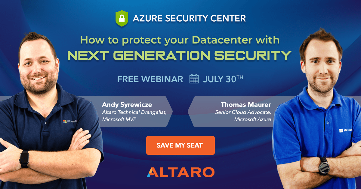 Azure Security Center Webinar