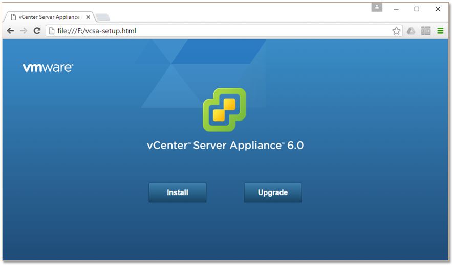 Upgrading vCenter Server Appliance